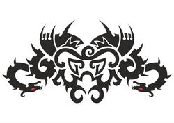 Car Hood Decal Dragon Animal Murals Predator Tribal Tattoo Free CDR