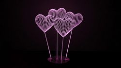 Heart 3D illusion Lamp Free CDR
