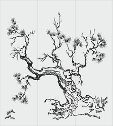 Tree Sandblasting Stencil Free CDR
