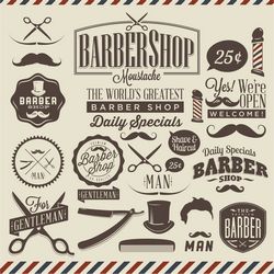 Barbershop Vector Design Free CDR