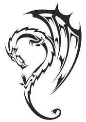 Dragon Tribal Tattoo Free CDR