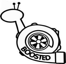 Boosted Snail Sticker Vinyl Decal Free CDR