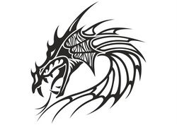 Chinese Dragon Head Tattoo Free CDR