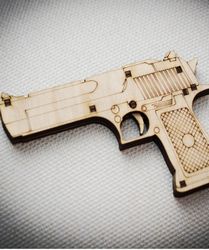 Pistol 3D Laser Cut Free CDR