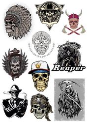 Free Skull Vector Pack Free CDR