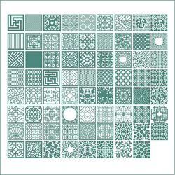 Square Ornaments Free CDR