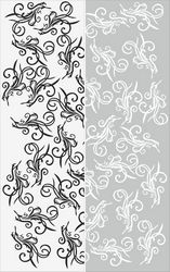 Cute flower pattern background vector lines Free CDR