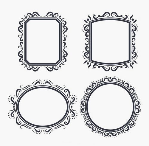 Floral Frame Vectors Free CDR