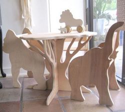 Wooden Animals Plywood Furniture Designs Free CDR