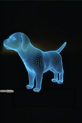 Dog  3D LED Night Light Free CDR