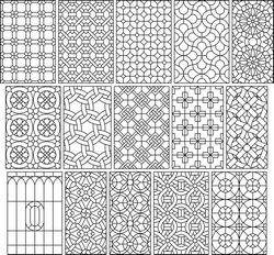 Big Set 15 Seamless Simple Black And White Patterns Free CDR