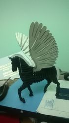 Winged Horse 3D Puzzle Free CDR