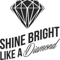 Shine Bright Like A Diamond Sticker Free CDR