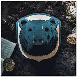 Bear Wall Trophy 3D Puzzle Free CDR