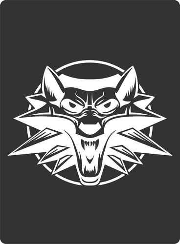 White Wolf Sticker Free CDR