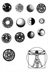 Round Pattern Circular Ornament Elements Free CDR