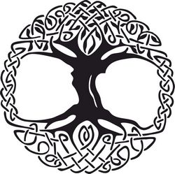 Celtic Tree of Life Vinyl Window Sticker Free CDR