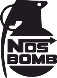 Car Sticker NOS bomb Free CDR