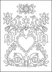 Love Illustration Floral Heart Flowers Birds Free CDR