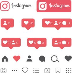 Instagram Like Icons Free CDR