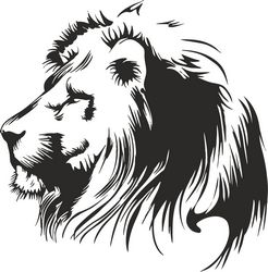 Lion Stencil Free CDR