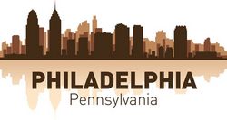 Philadelphia skyline city silhouette vector Free CDR