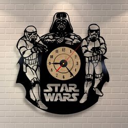 Star Wars Darth Vader Wall Clock and Storm Troopers Free CDR