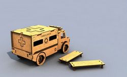 3D Puzzle Ambulance Free CDR