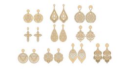 Vectors for cutting earrings Free CDR