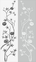 Floral Pattern Sandblast Pattern Free CDR