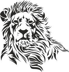 Lion Head Stencil Free CDR