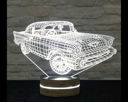 Car 3D LED Night Light Free CDR