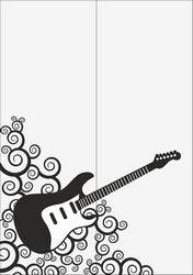 Guitar Sandblast Pattern Free CDR