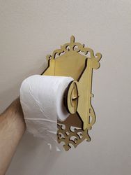 Toilet Paper Holder Laser cut Free CDR
