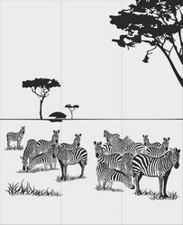Animals Zebra Sandblast Pattern Free CDR