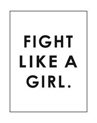 Fight Like a Girl Poster Free CDR