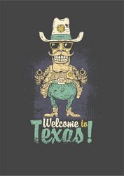 Welcome To Texas Print Free CDR