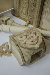 Column Wood Carving Free CDR