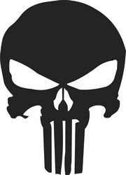 Punisher Skull Stencil Free CDR