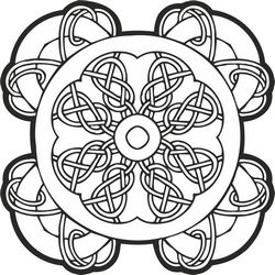 Celtic Knot Pattern Free CDR