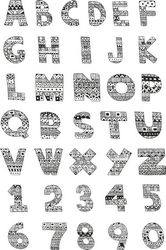 Handdrawn Ornamented Alphabet Pack Free CDR