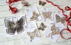 Decor Butterfly CNC Laser Free CDR