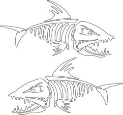 Fish Skeleton Free CDR