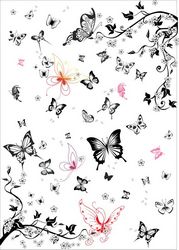 The Super Multi Black And White Butterfly Free CDR