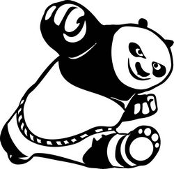 Car Stickers Cute Kung Fu Panda Free CDR