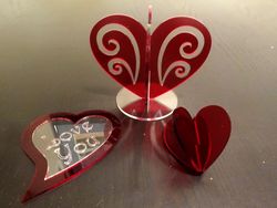 A Heart Decoration Laser Cut Free CDR