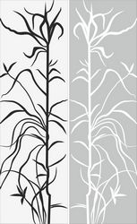 Tree And Leaf Abstract Pattern Sandblast Pattern Free CDR