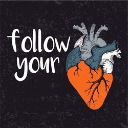 Follow Your Heart Print Free CDR