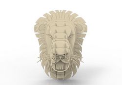 Lion head 3D puzzle Free CDR