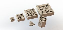 Wooden box template for laser cut Free CDR